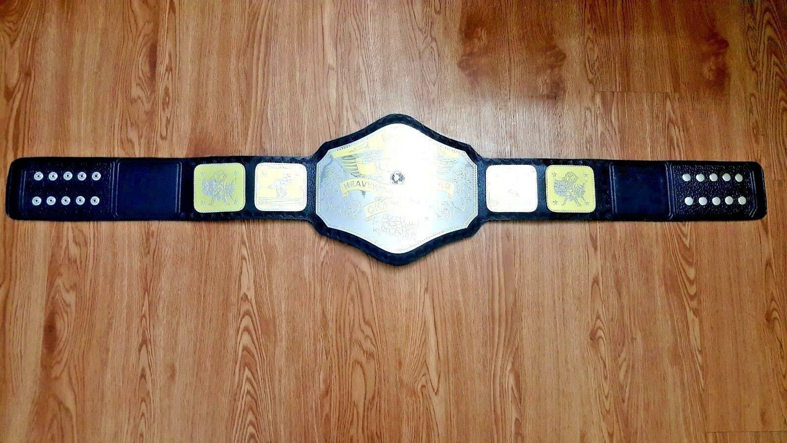 NWA NATIONAL HEAVYWEIGHT Brass Championship Belt - Zees Belts