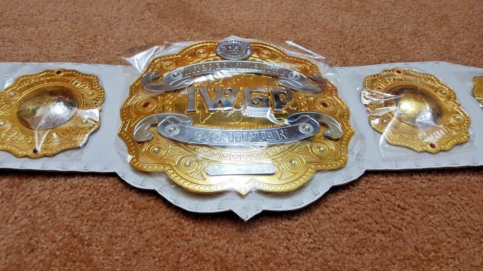 IWGP INTERCONTINENTAL DOUBLE STACKED BRASS Championship Belt - Zees Belts