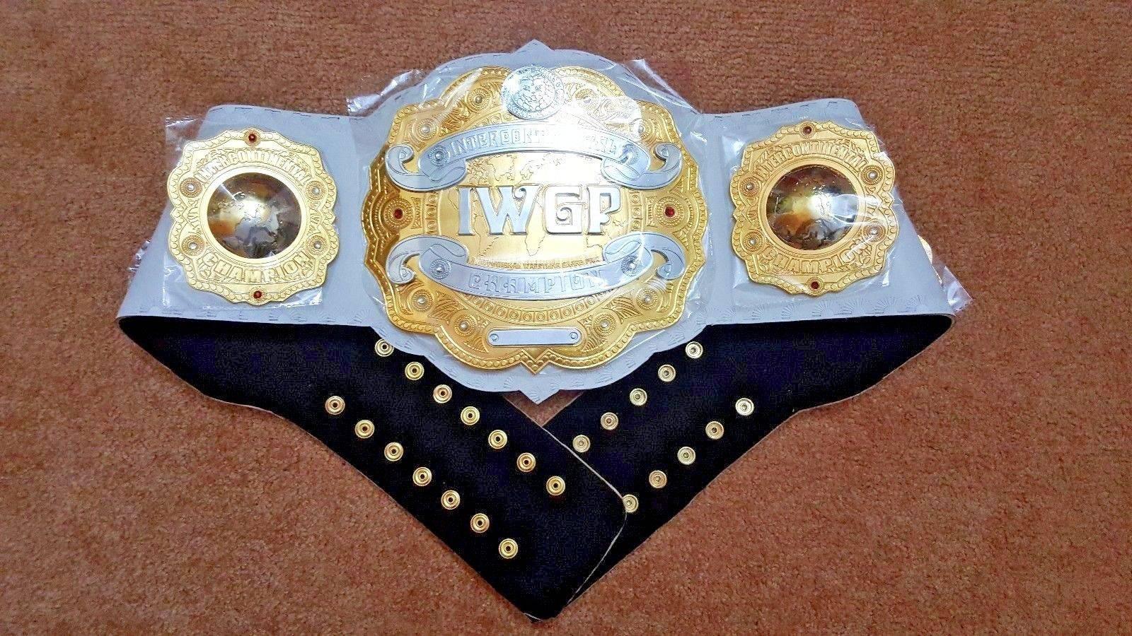 IWGP INTERCONTINENTAL DOUBLE STACKED BRASS Championship Belt - Zees Belts