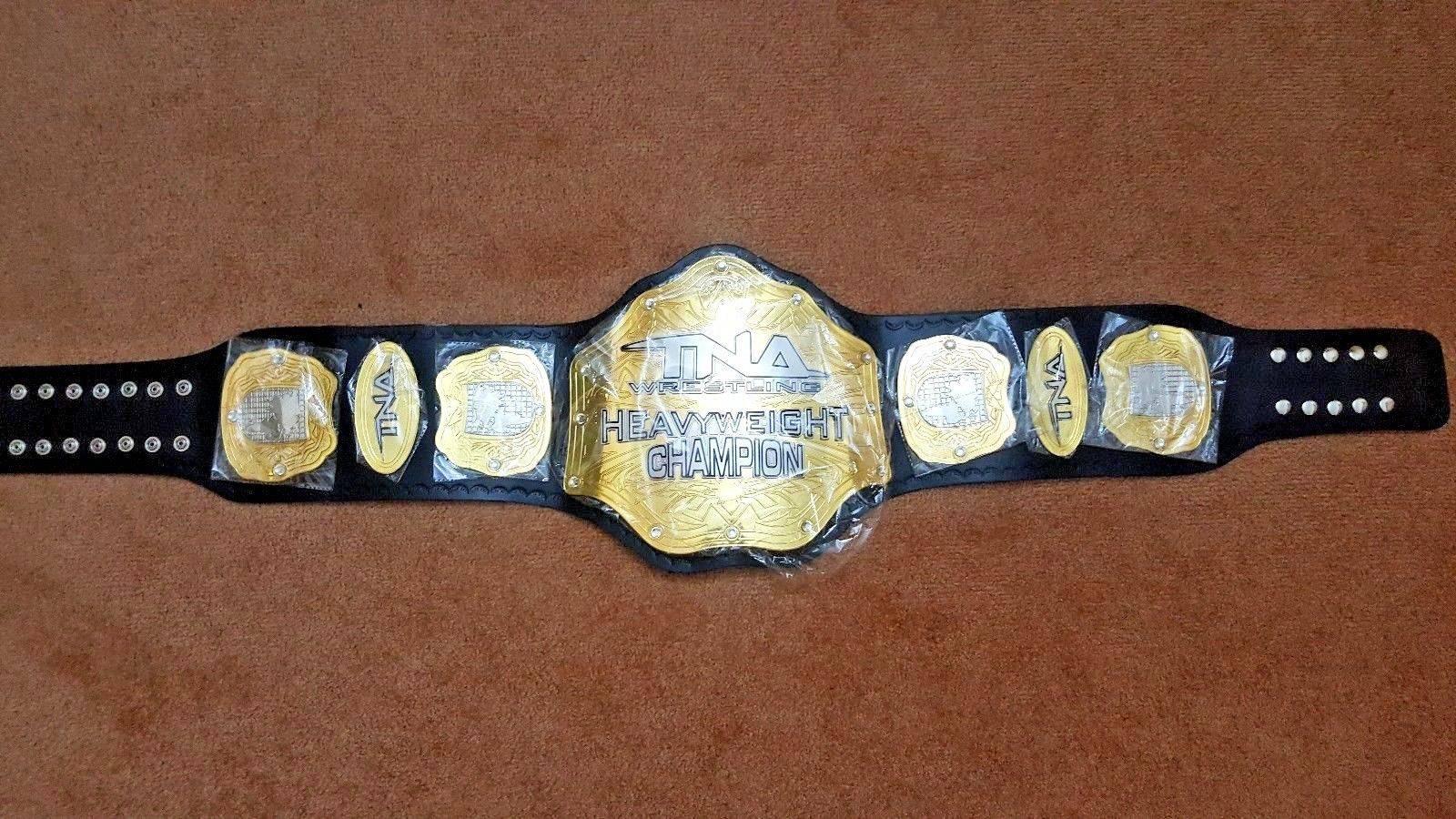 TNA HEAVYWEIGHT Brass Championship Title Belt - Zees Belts