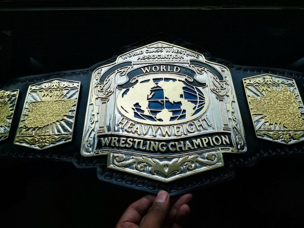 WCWA WORLD HEAVYWEIGHT Zinc Championship Belt - Zees Belts