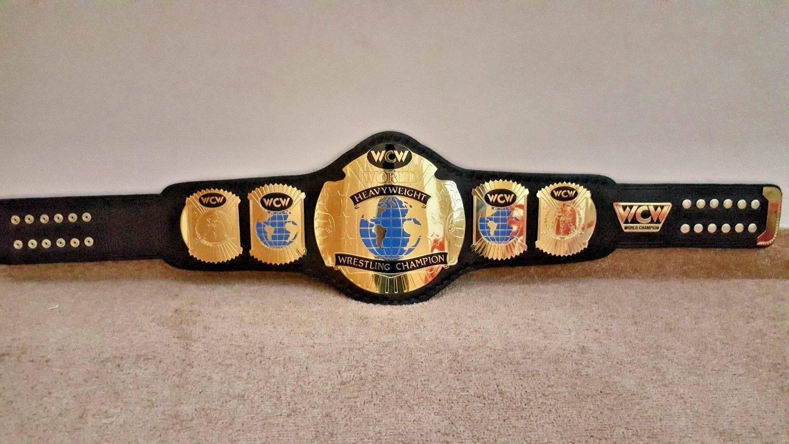 WCW WORLD HEAVYWEIGHT Brass Championship Belt - Zees Belts