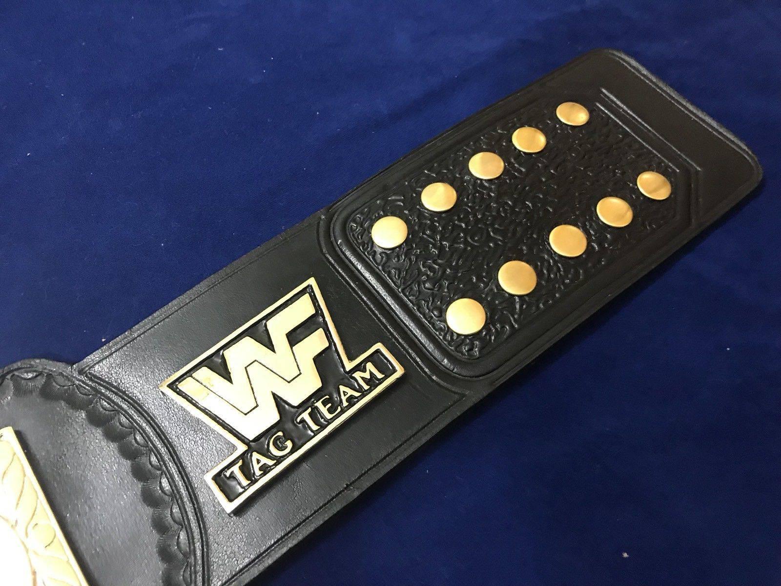 WWF WORLD TAG TEAM DUAL PLATED 24K GOLD Zinc Championship Belt - Zees Belts
