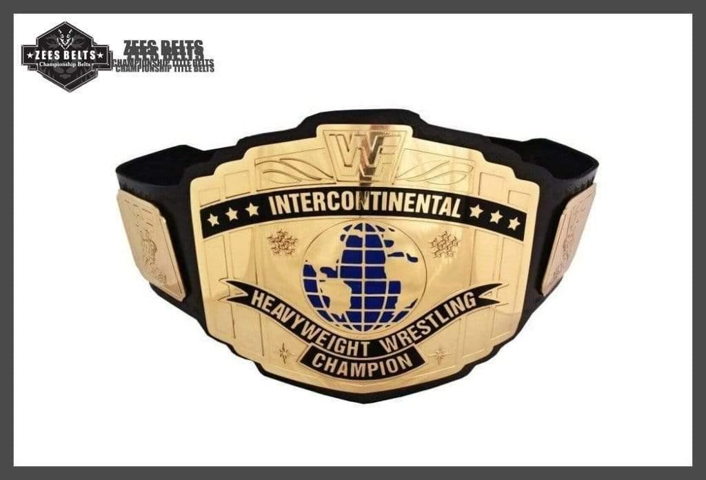WWF INTERCONTINENTAL Brass Championship Belt - Zees Belts