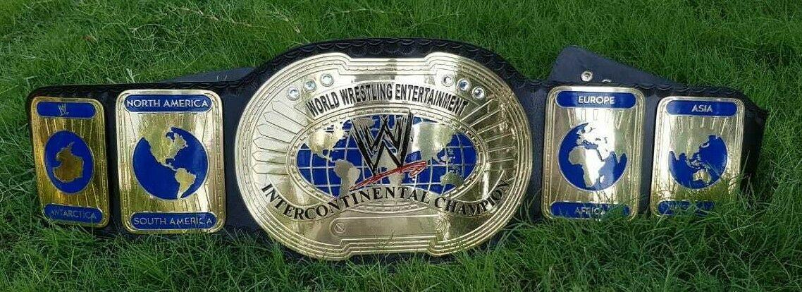 WWE INTERCONTINENTAL OVAL Brass Championship Belt - Zees Belts