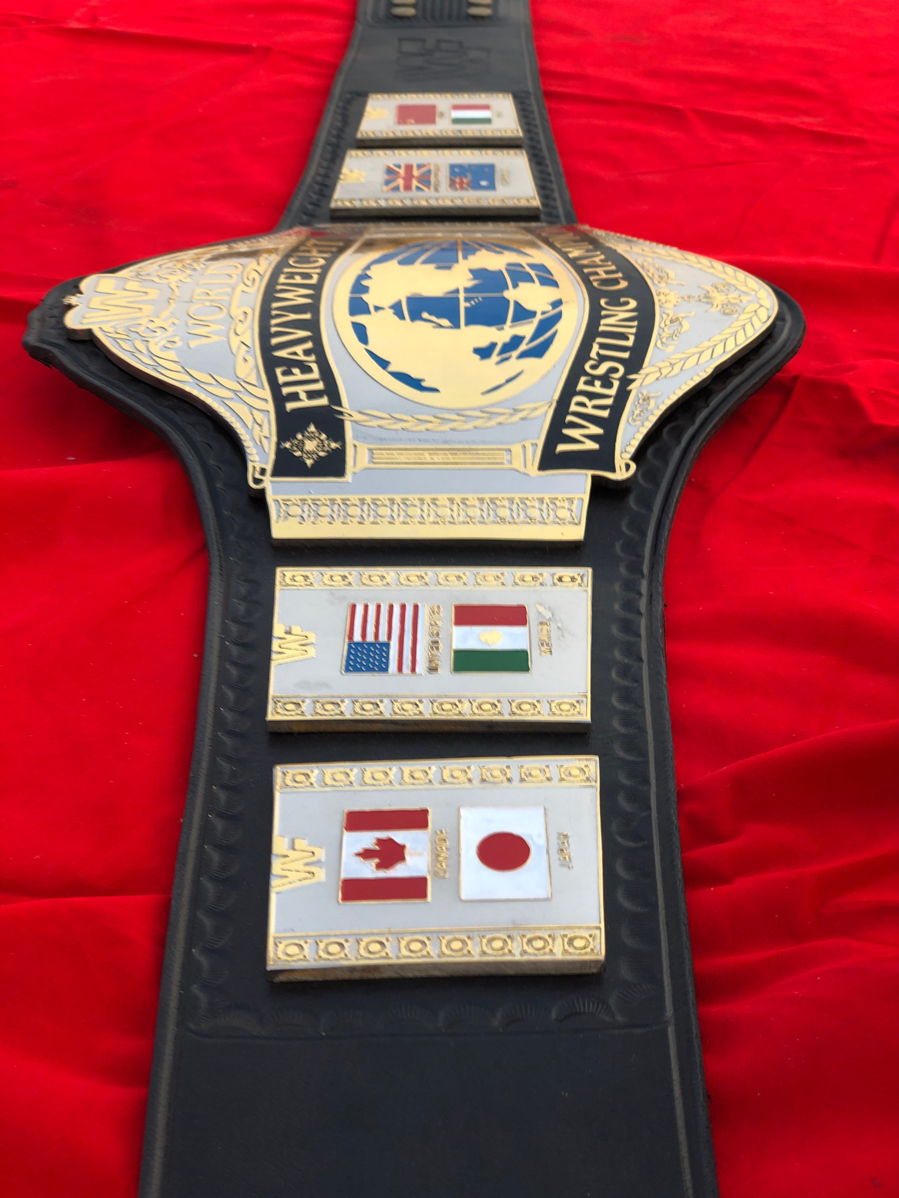WWF HULK HOGAN 86 Brass Championship Title Belt