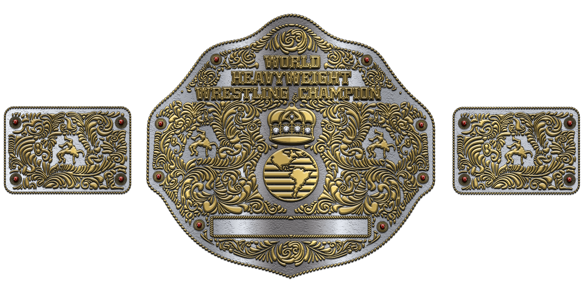 ZBCB-38 Custom Design Championship Belt - 4mm / Brass - Zees
