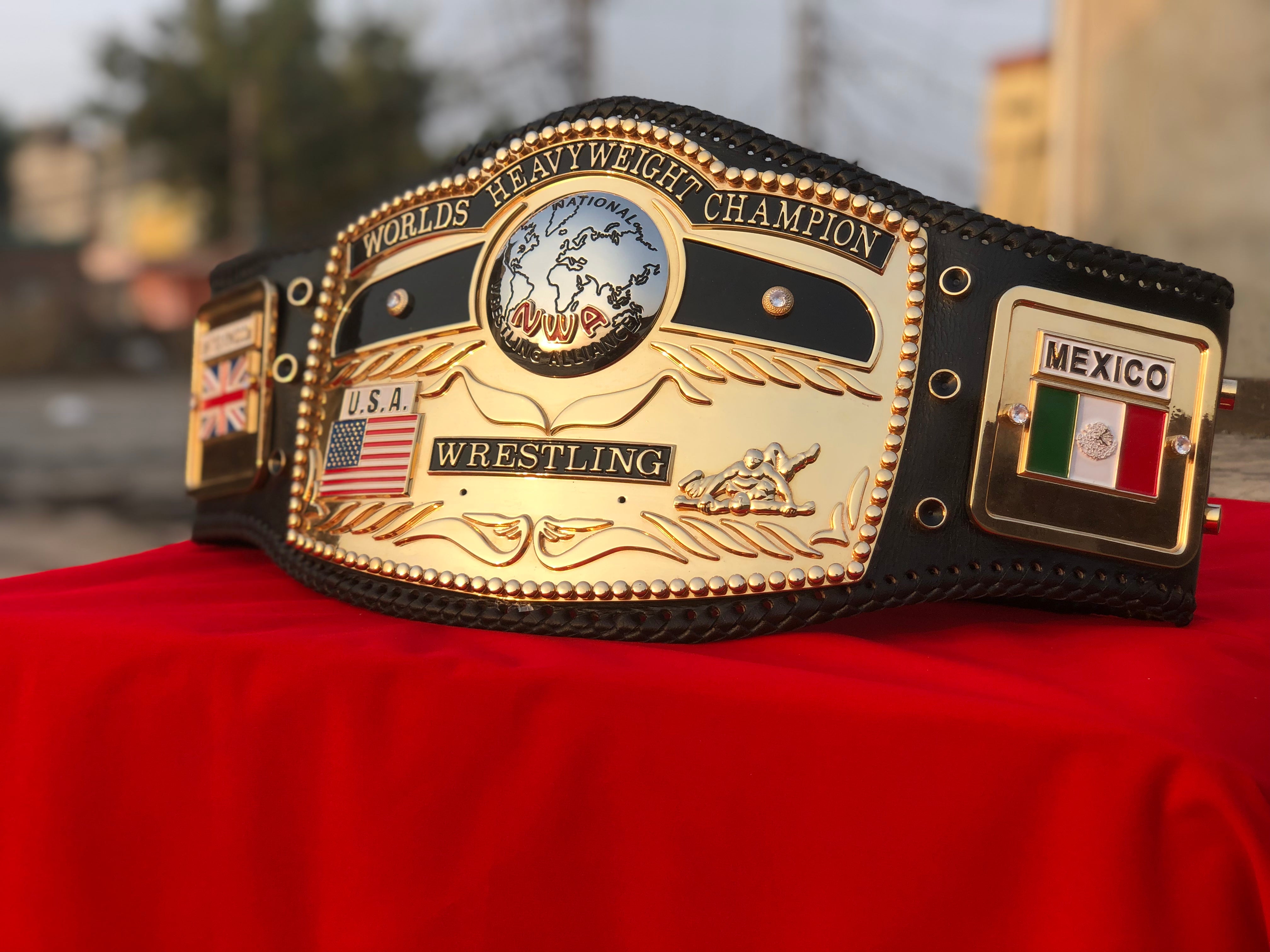NWA Premium Domed Globe CNC Championship Belt