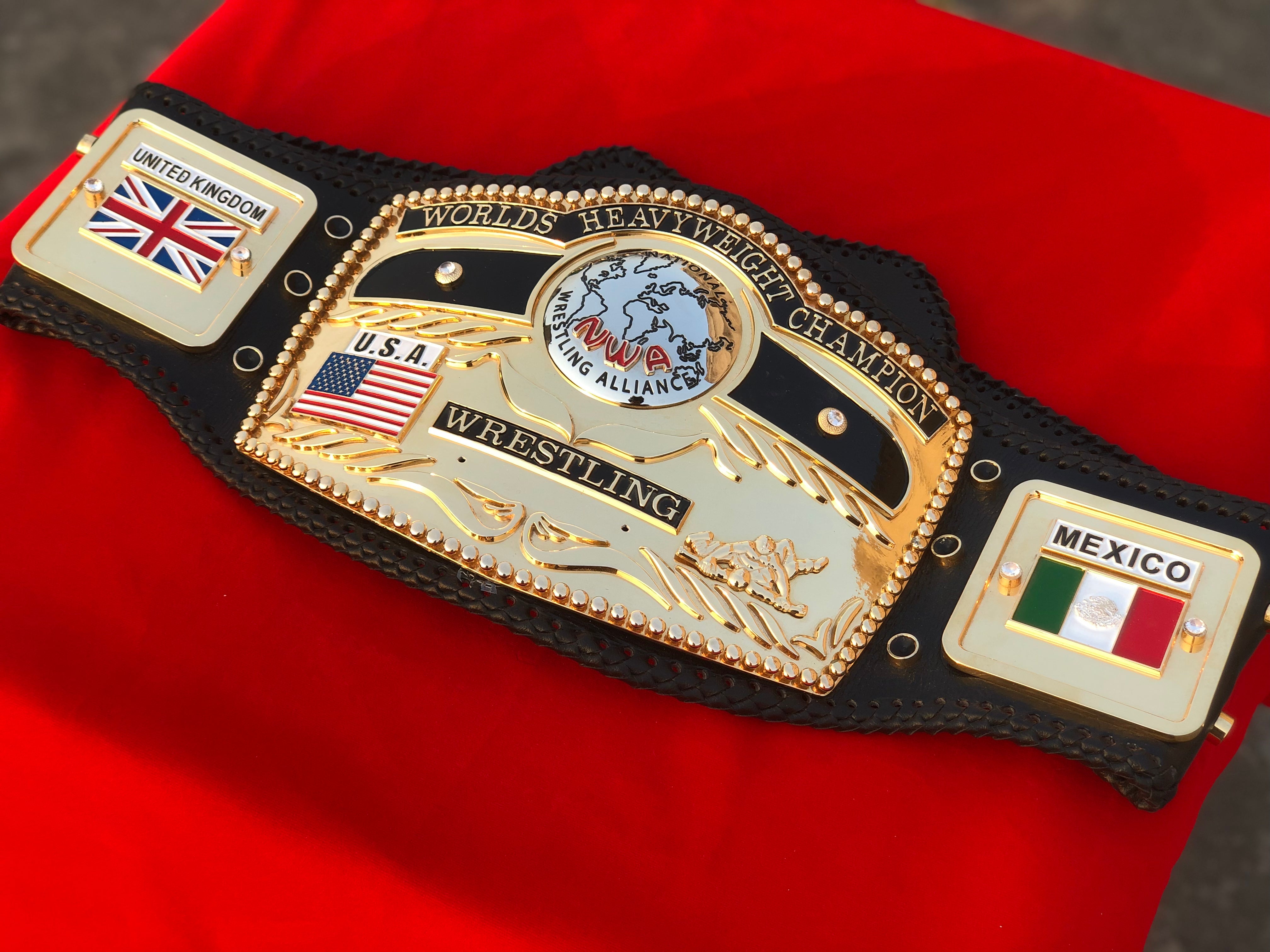 NWA Premium Domed Globe CNC Championship Belt
