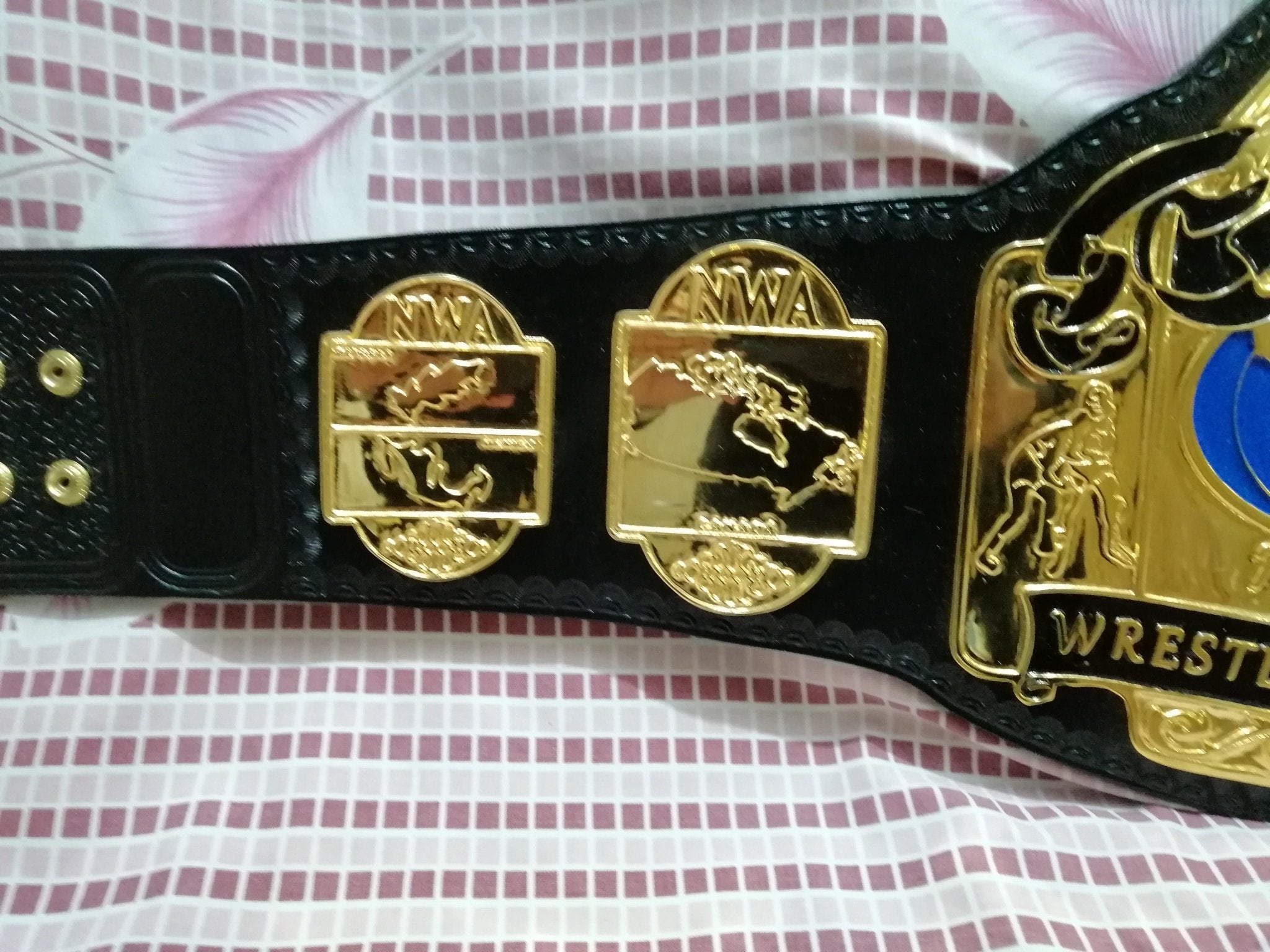 NWA WORLD TAG TEAM 24K GOLD Zinc Wrestling Championship Belt - Zees Belts