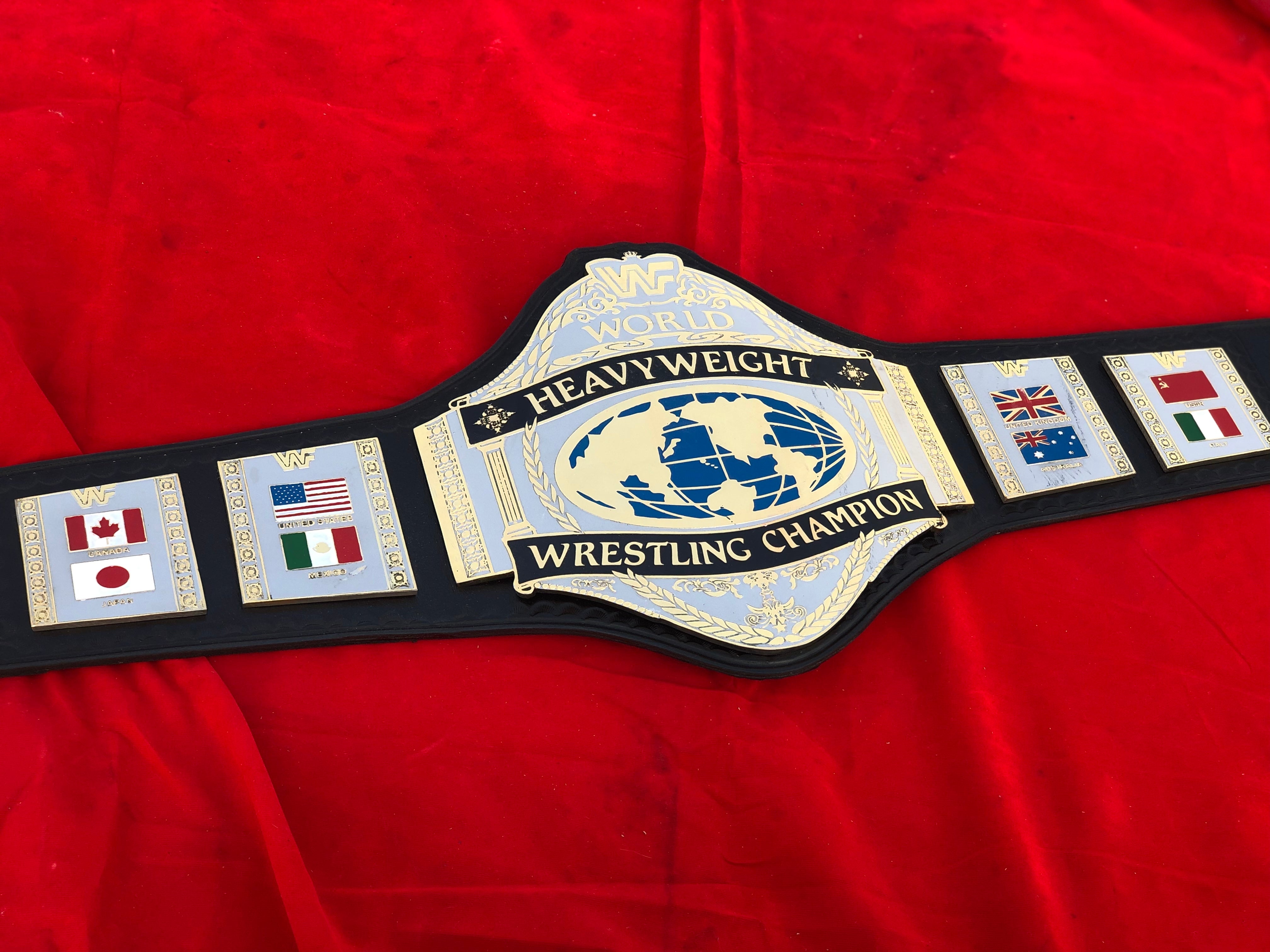 WWF HULK HOGAN 86 Brass Championship Title Belt
