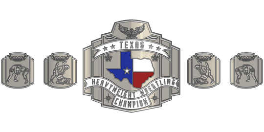 ZBCB-124 Custom Design Championship Belt - Zees Belts