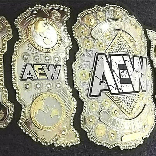 AEW Heavyweight Brass Championship Belt Replica - Zees Belts