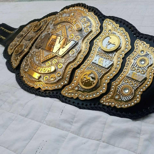 AEW Heavyweight Championship Belt 24K Gold Replica - Zees Belts