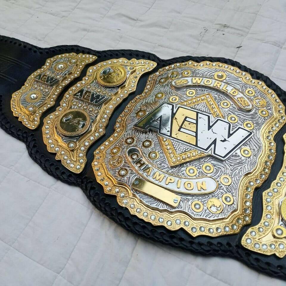 AEW Heavyweight Championship Belt 24K Gold Replica - Zees Belts
