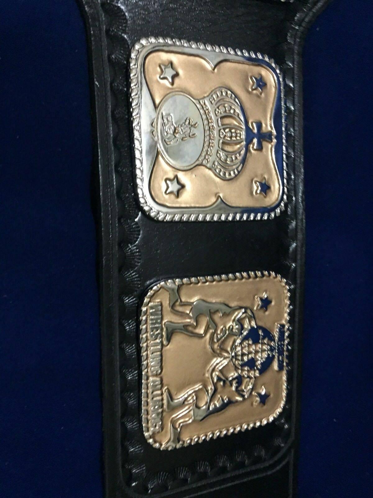 AWA WORLD TAG TEAM 24K GOLD Championship Belt
