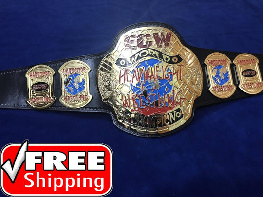 ECW WORLD HEAVYWEIGHT 24K GOLD Championship Belt - Zees Belts