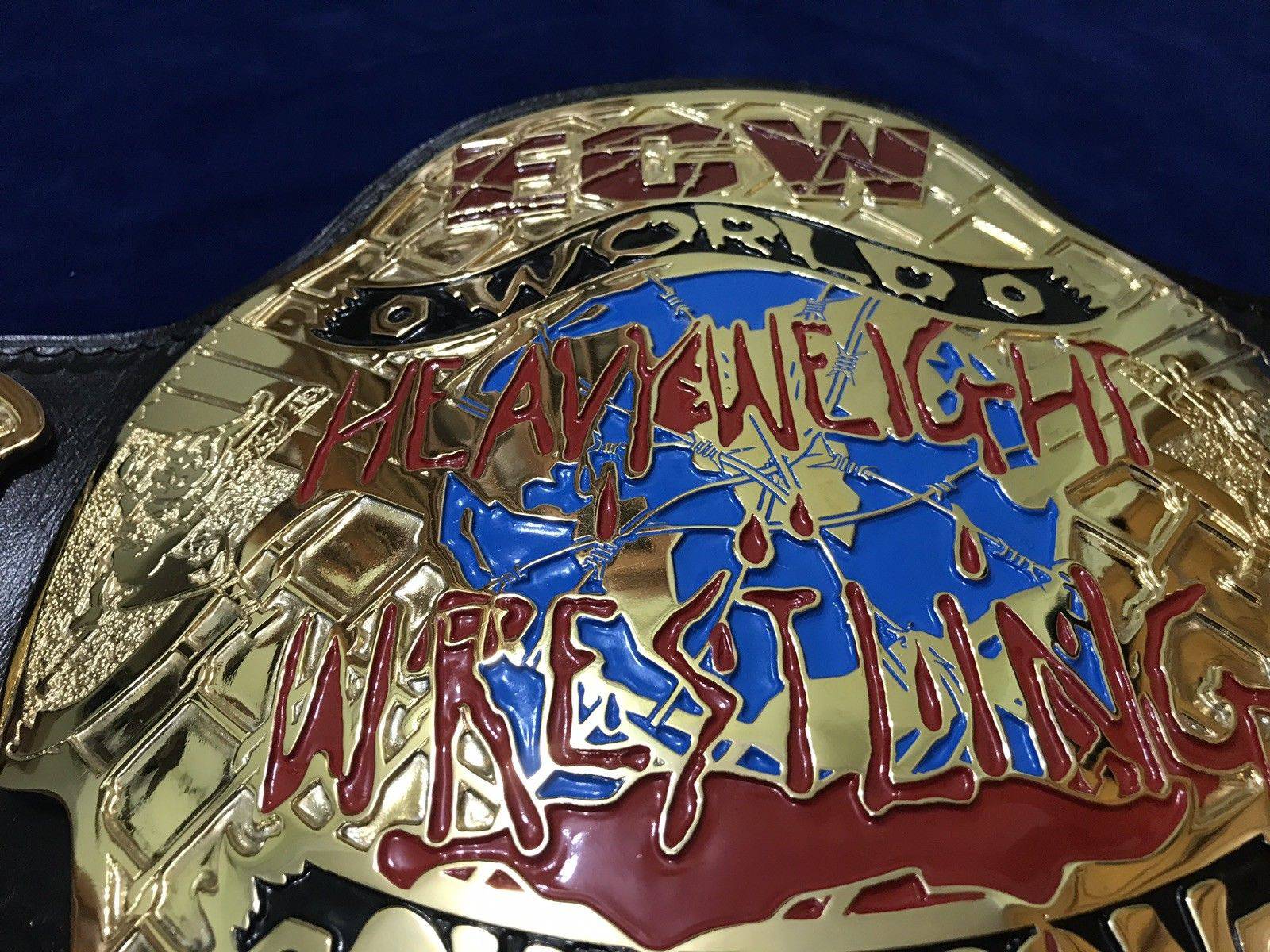 ECW WORLD HEAVYWEIGHT 24K GOLD Championship Belt - Zees Belts