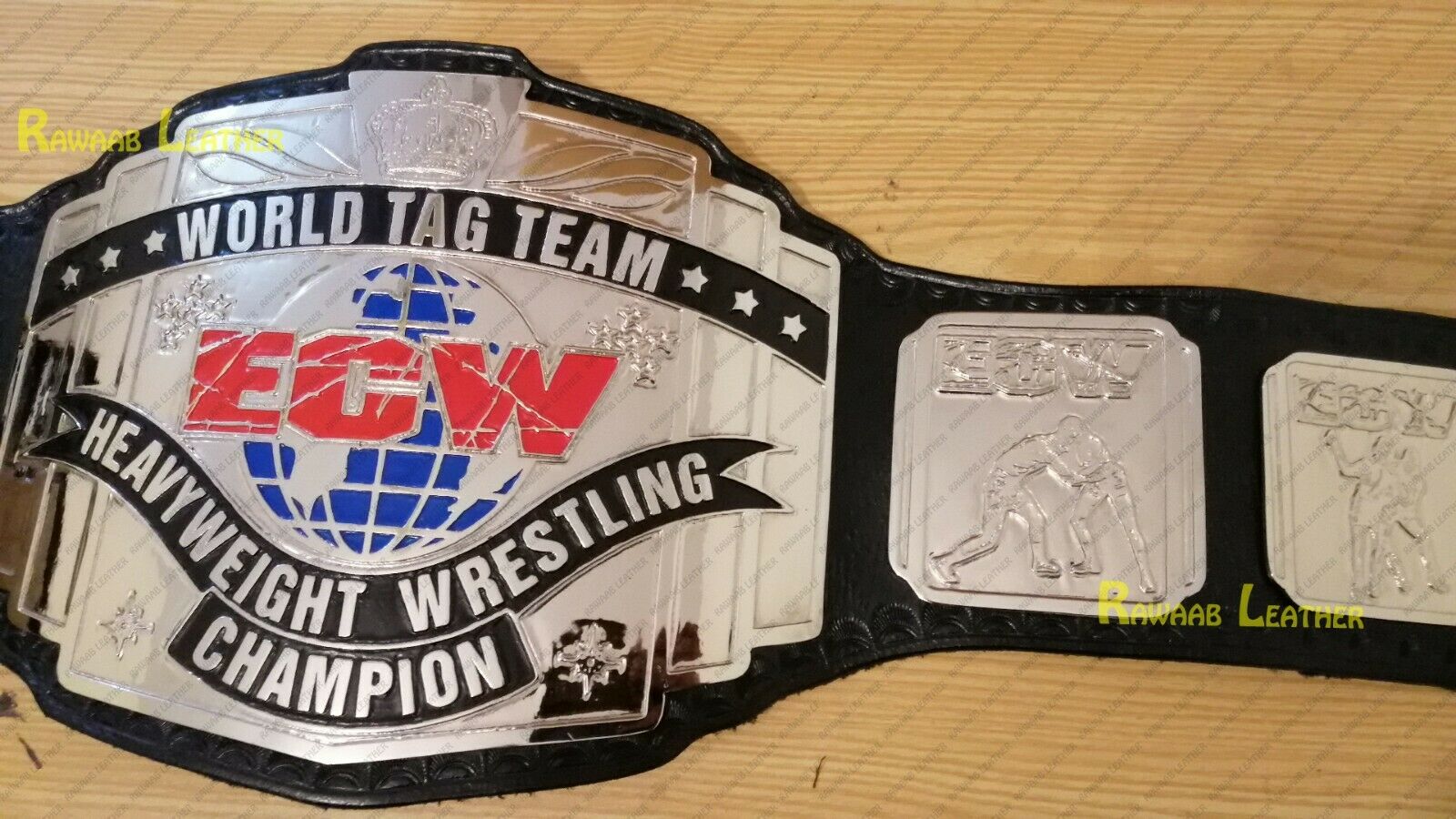 ECW TAG TEAM Championship Belt Zinc Plates - Zees Belts