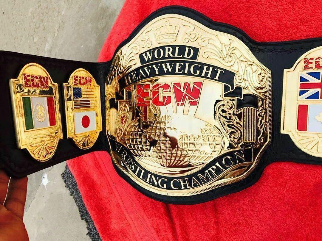 ECW WORLD HEAVYWEIGHT Zinc Championship Belt - Zees Belts