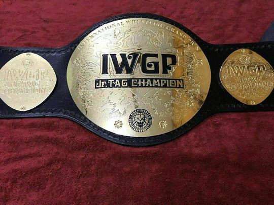 IWGP JR TAG TEAM 24K GOLD Championship Belt - Zees Belts