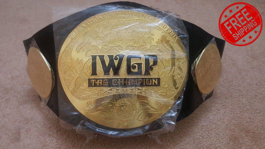 IWGP TAG TEAM Brass Championship Belt - Zees Belts