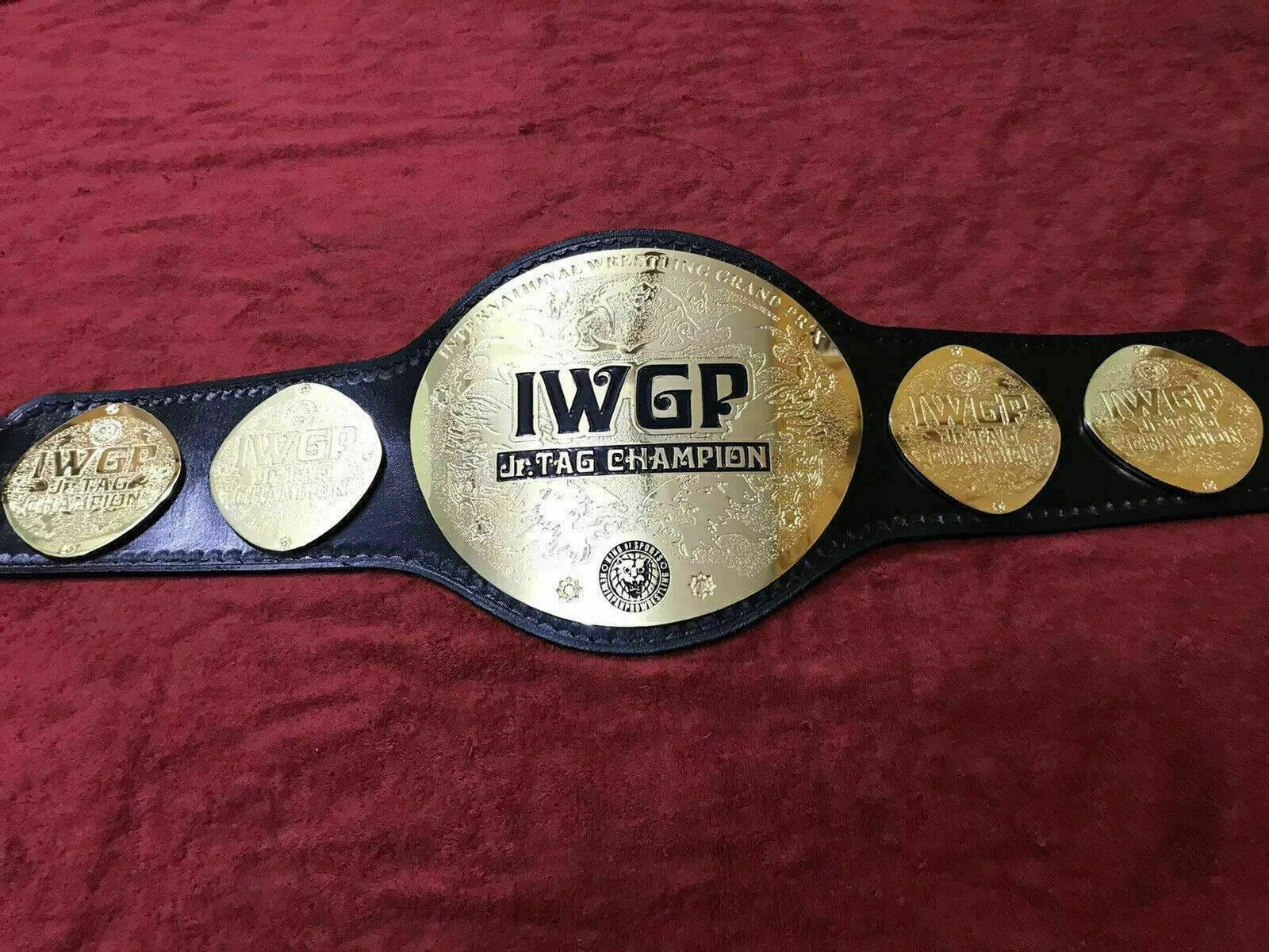 IWGP JR TAG TEAM 24K GOLD Championship Belt - Zees Belts