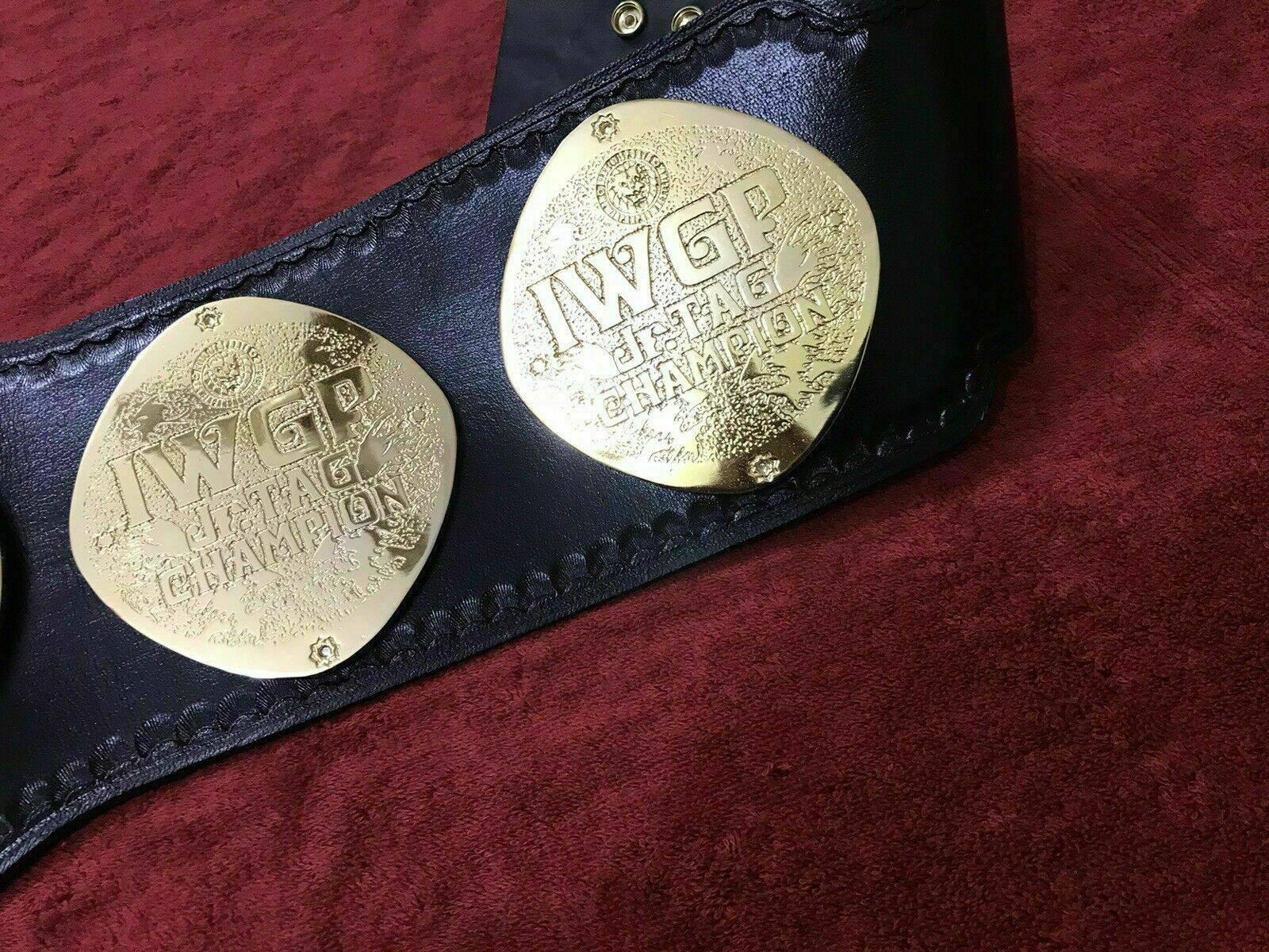 Jr Custom Belt IWGP JR TAG TEAM 24K GOLD Championship Belt - Zees Championship Belts