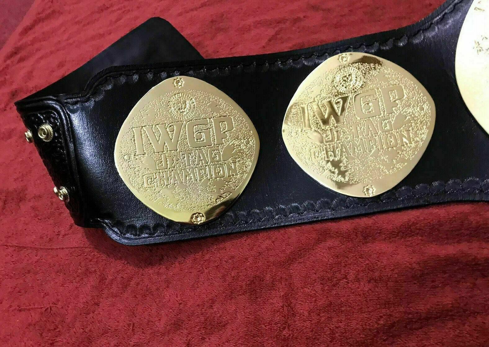Jr Custom Belt IWGP JR TAG TEAM 24K GOLD Championship Belt - Zees Championship Belts