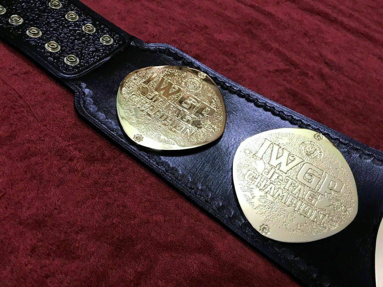 Jr Custom Belt IWGP JR TAG TEAM 24K GOLD Championship Belt - Zees Championship Belts