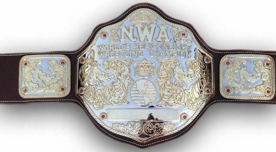 NWA BIG GOLD Zinc Championship Belt - Zees Belts