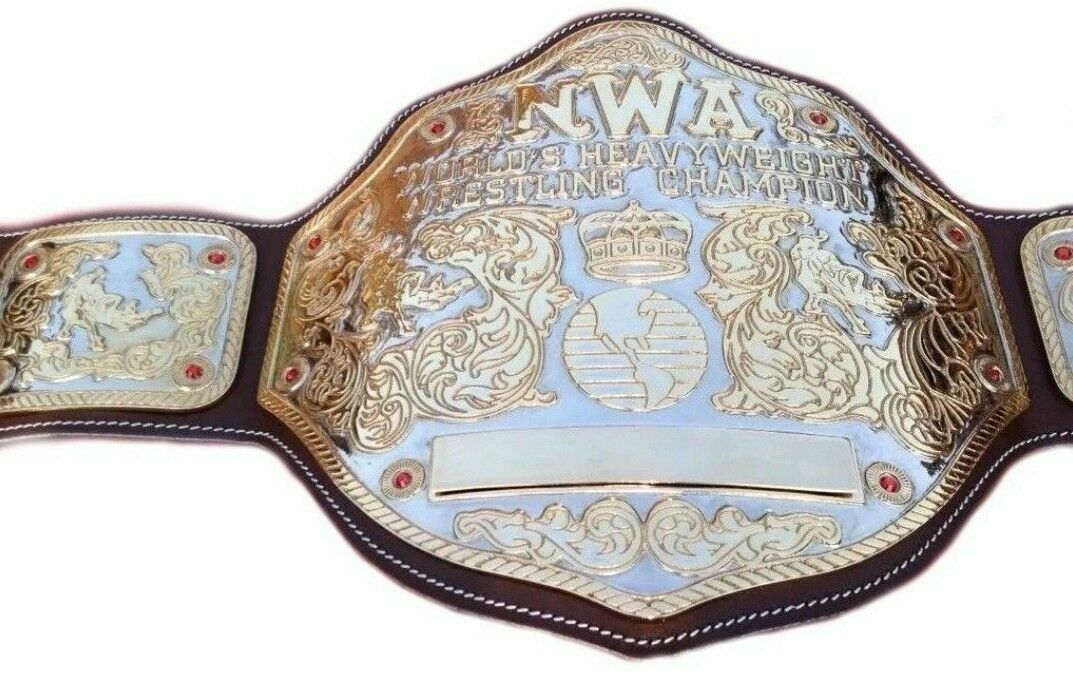 NWA BIG GOLD Zinc Championship Belt - Zees Belts