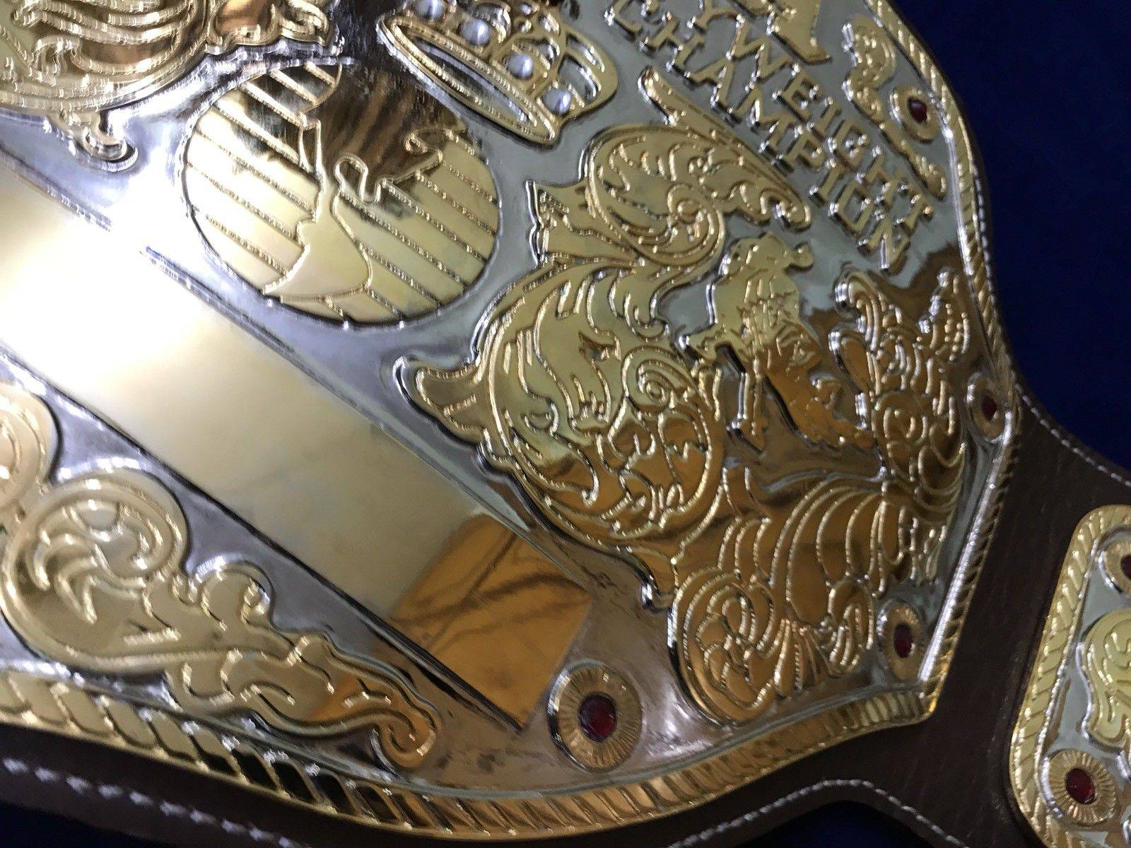 NWA BIG GOLD 24K GOLD Zinc Championship Belt