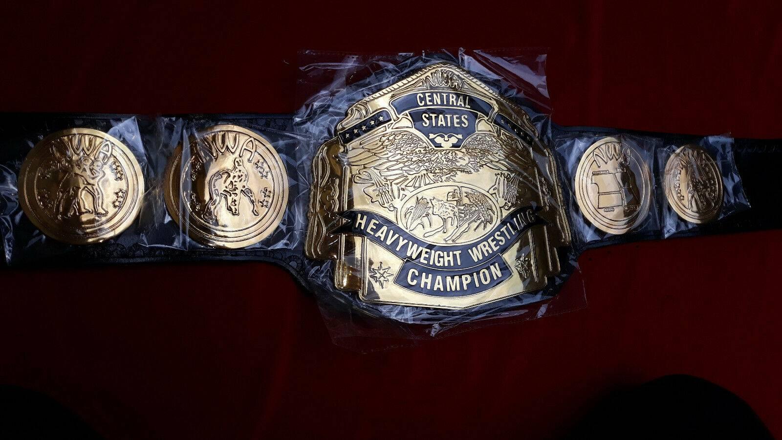 NWA CENTRAL STATES HEAVYWEIGHT ZINC Championship Belt