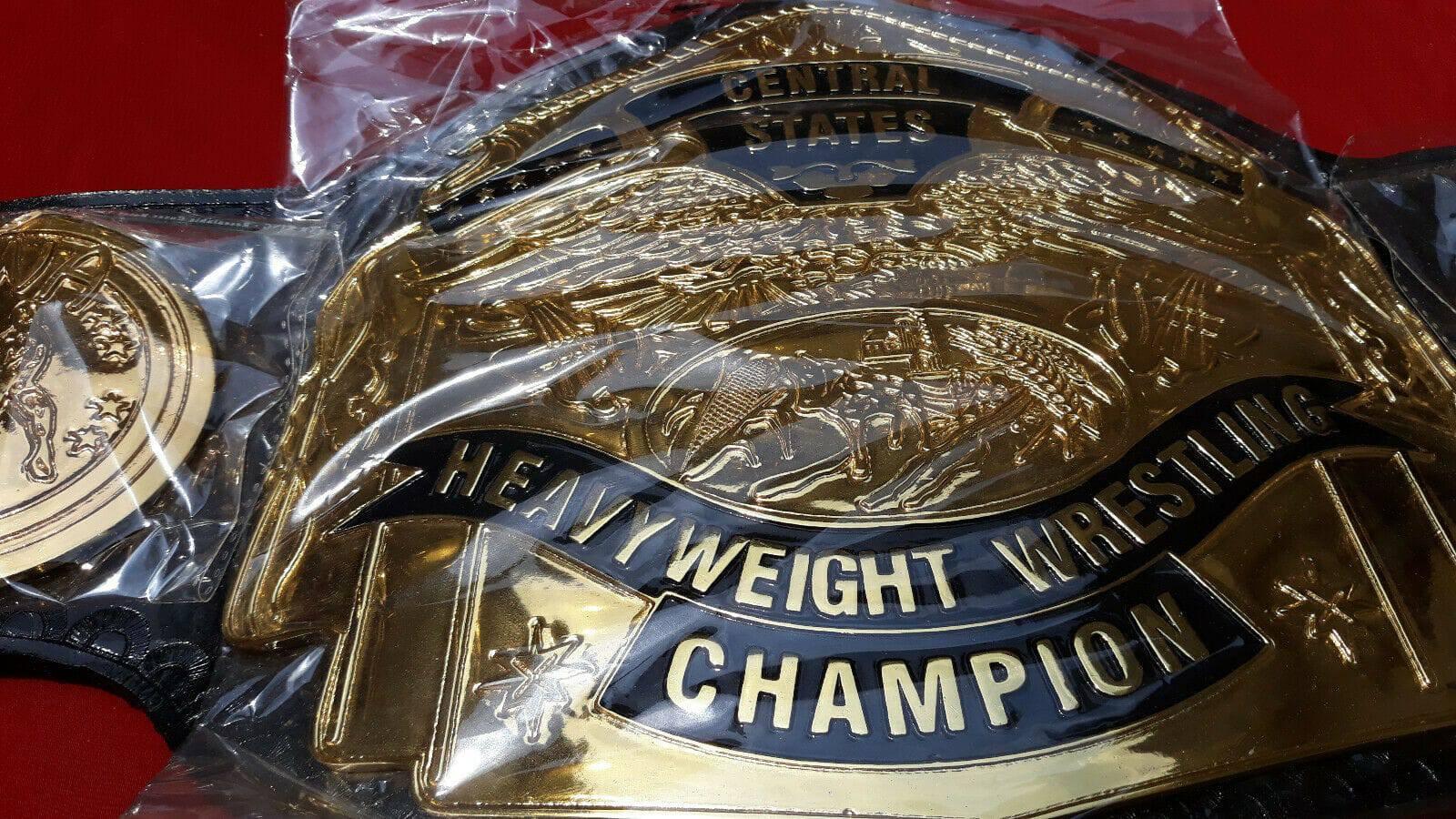 NWA CENTRAL STATES HEAVYWEIGHT ZINC Championship Belt