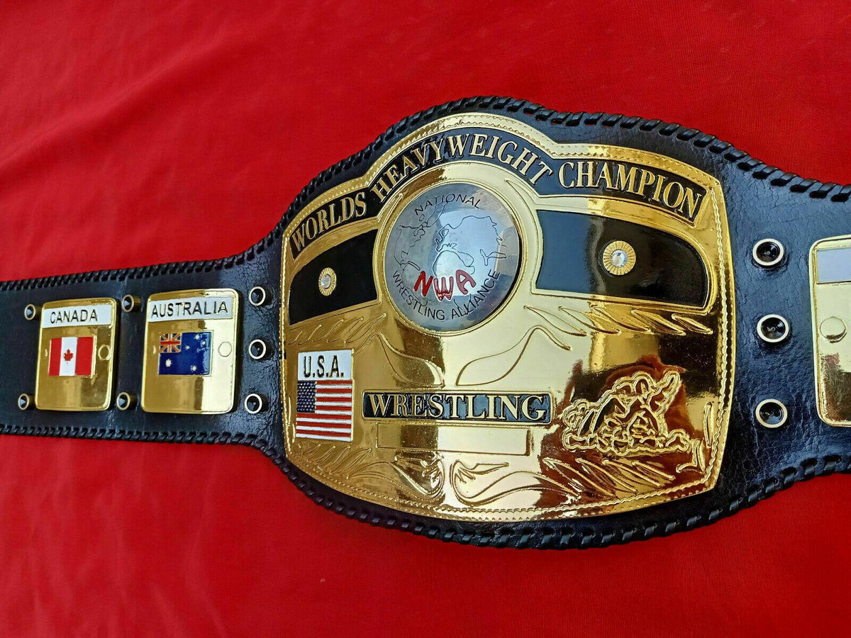 NWA DOMED GLOBE HEAVYWEIGHT Zinc Championship Belt | Zees Belts