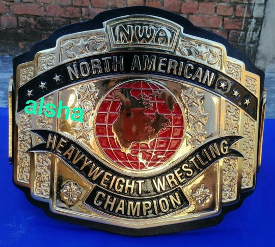NWA NORTH AMERICAN HEAVYWEIGHT Zinc Championship Belt - Zees Belts