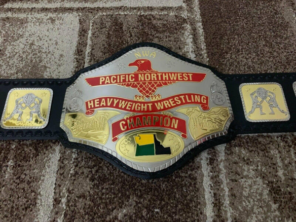 NWA PACIFIC NORTHWEST Brass Championship Belt - Zees Belts