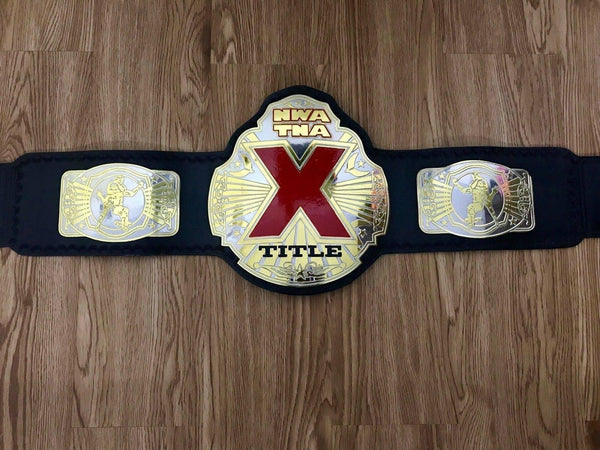 NWA TNA X Brass Championship Belt - Zees Belts