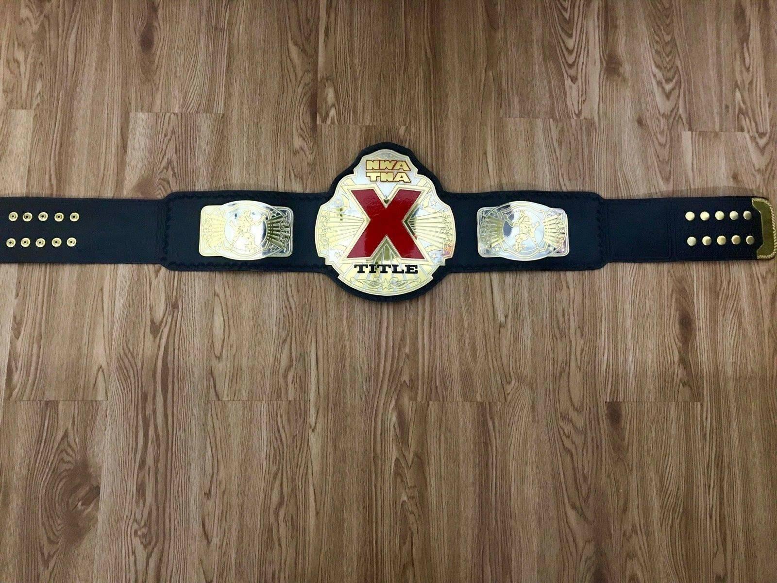 NWA TNA X Brass Championship Belt - Zees Belts