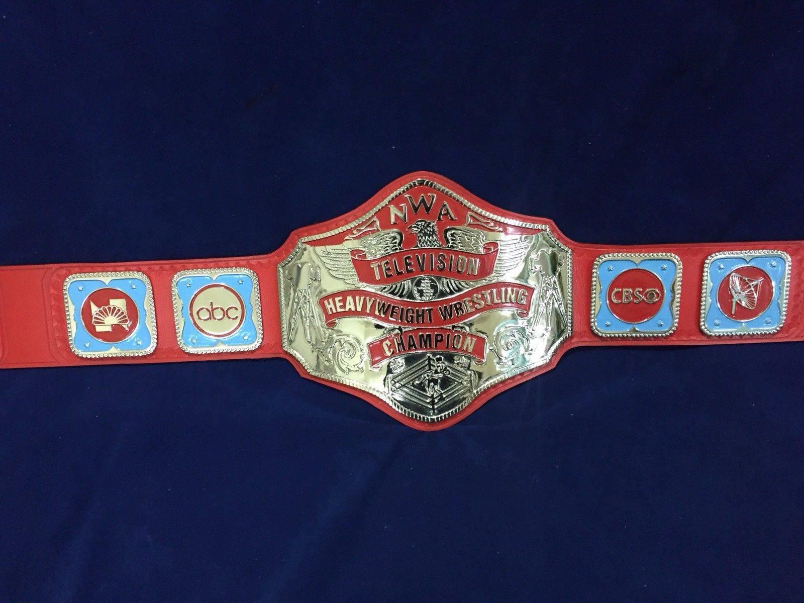 NWA Championship TELEVISION HEAVYWEIGHT 24K Nickle Zinc Championship Belt - Zees Belts