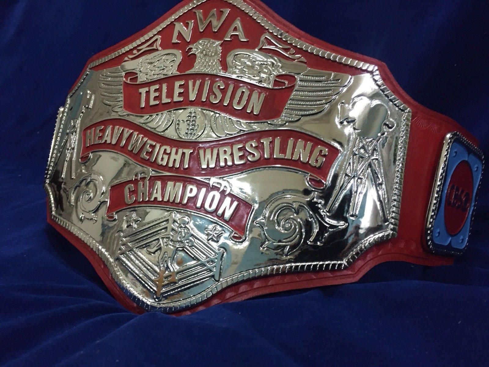 NWA Championship TELEVISION HEAVYWEIGHT 24K Nickle Zinc Championship Belt