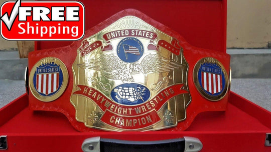 NWA US TAG TEAM Brass Championship Belt - Zees Belts
