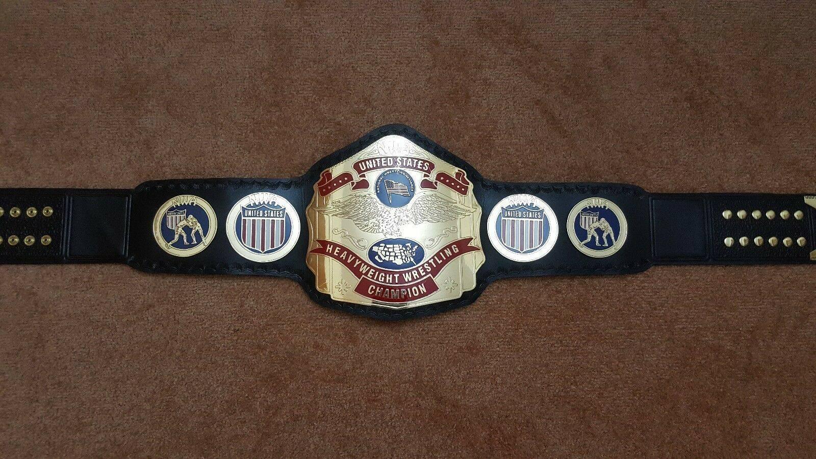 NWA US TAG TEAM Brass Championship Belt