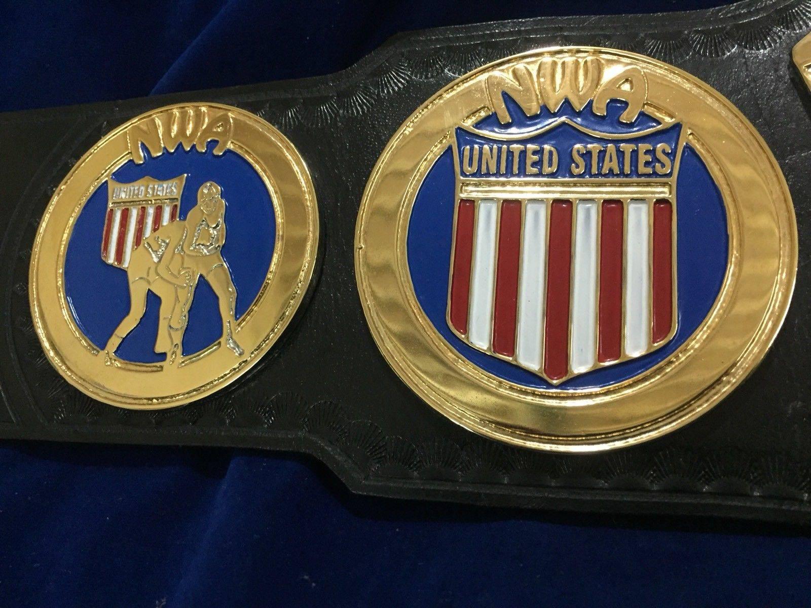 NWA UNITED STATES HEAVYWEIGHT 24K GOLD Zinc Championship Belt - Zees Belts
