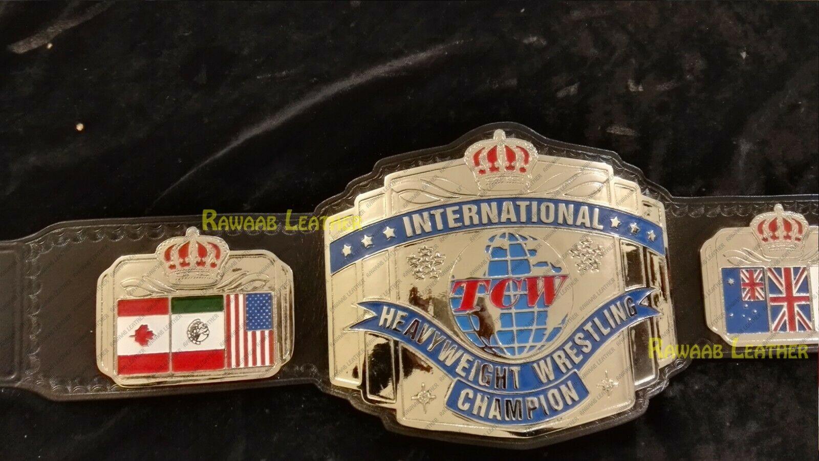 TCW INTERNATIONAL HEAVYWEIGHT Zinc Championship Belt - Zees Belts