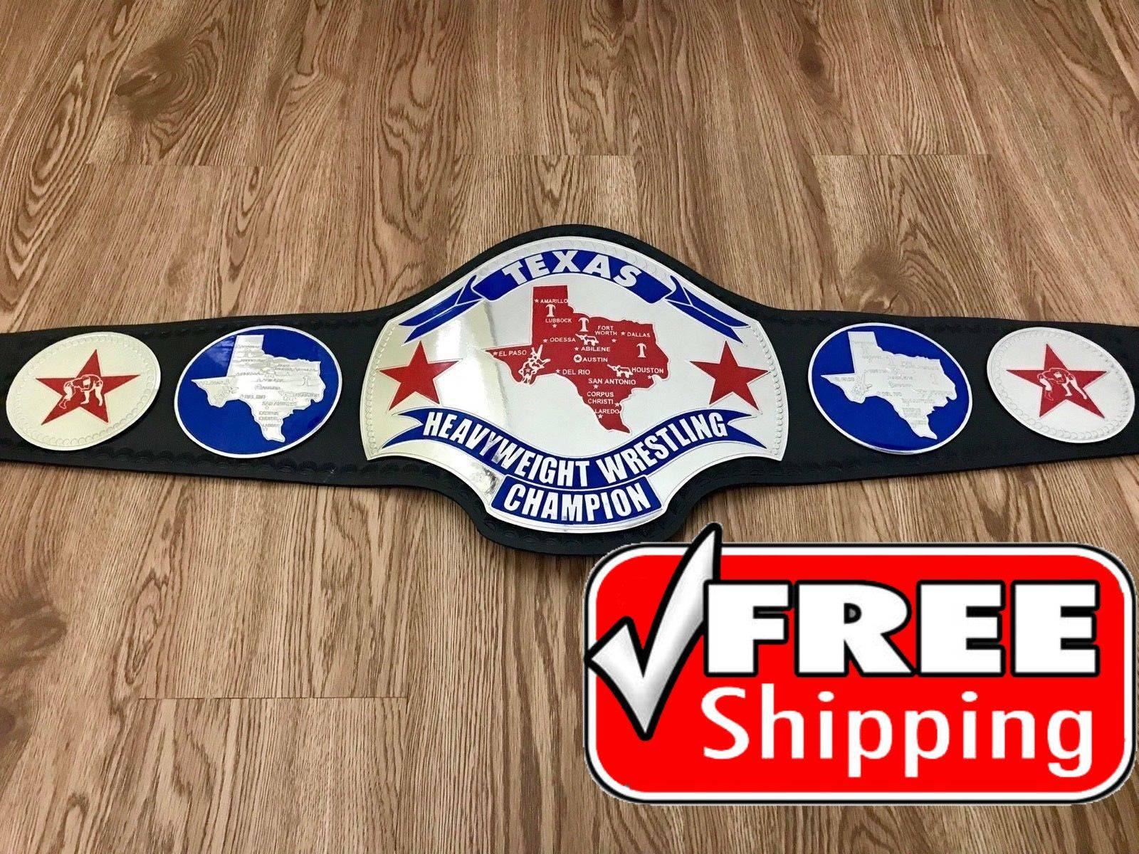 TEXAS HEAVYWEIGHT Brass Championship Belt - Zees Belts
