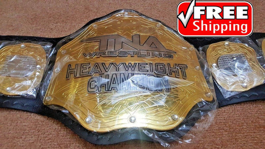 TNA HEAVYWEIGHT Brass Championship Title Belt - Zees Belts