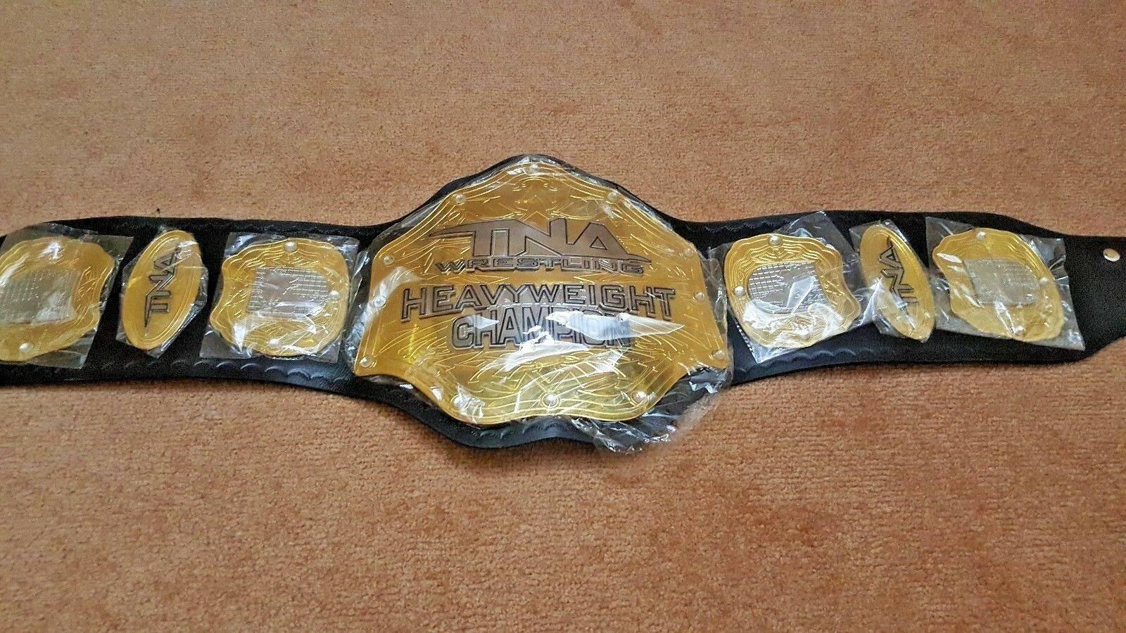 TNA HEAVYWEIGHT Brass Championship Title Belt - Zees Belts