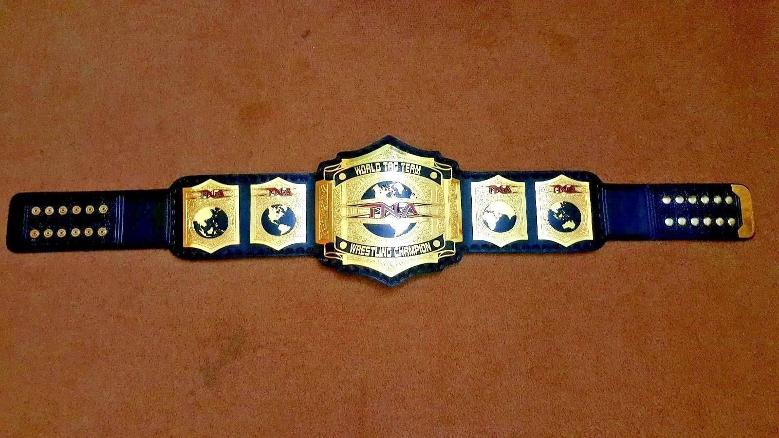 TNA WORLD TAG TEAM Brass Championship Belt